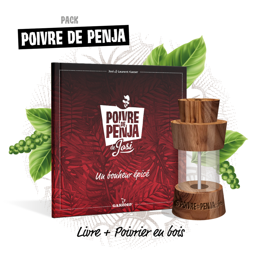 Pack Poivre de Penja de Josi - livre et poivrier
